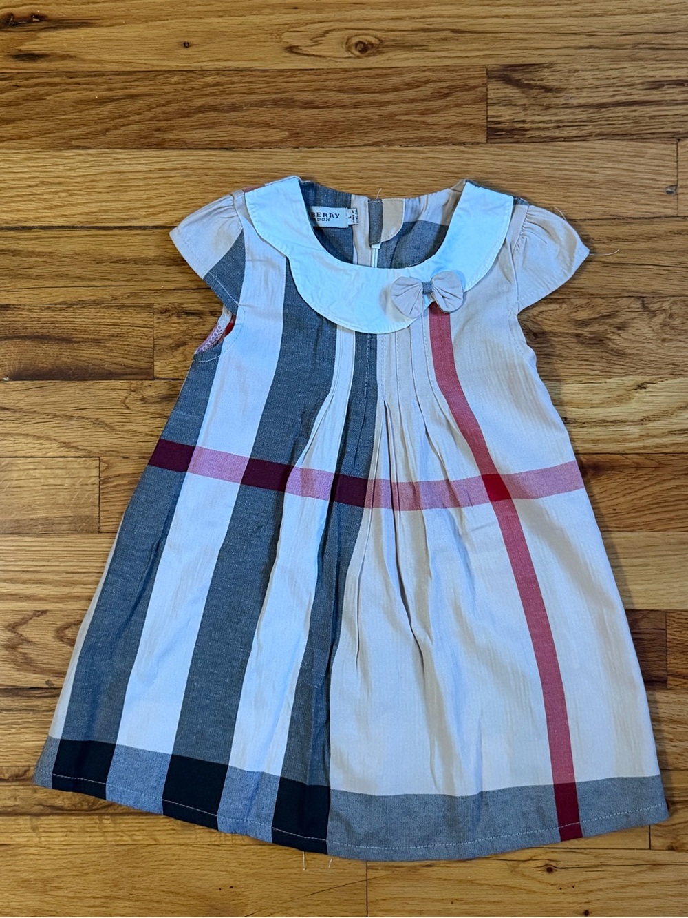 Burberry London Baby Girl Check Dress – 9–12 Months - Picture 2 of 12